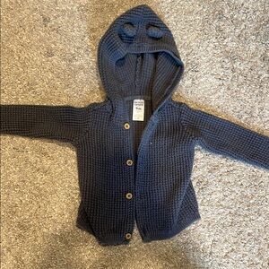Carter's Navy Blue Knit Hooded Sweater